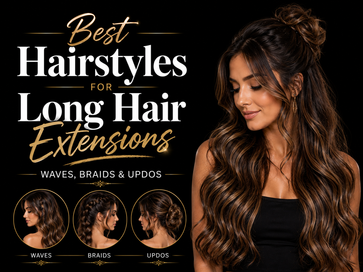 Best Hairstyles for Long Hair Extensions: Waves, Braids and Updos