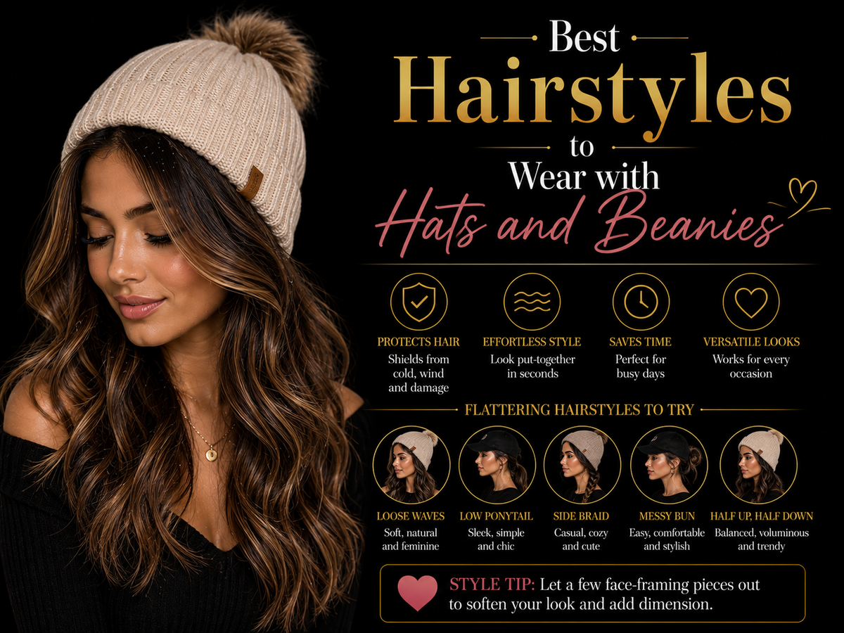 Best Hairstyles to Wear with Hats and Beanies
