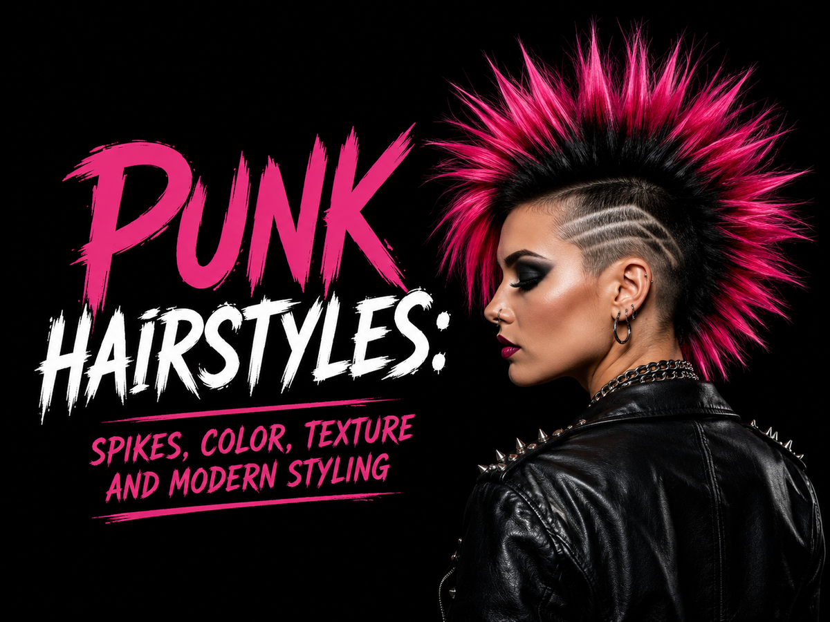 Punk Hairstyles: Spikes, Color, Texture and Modern Styling