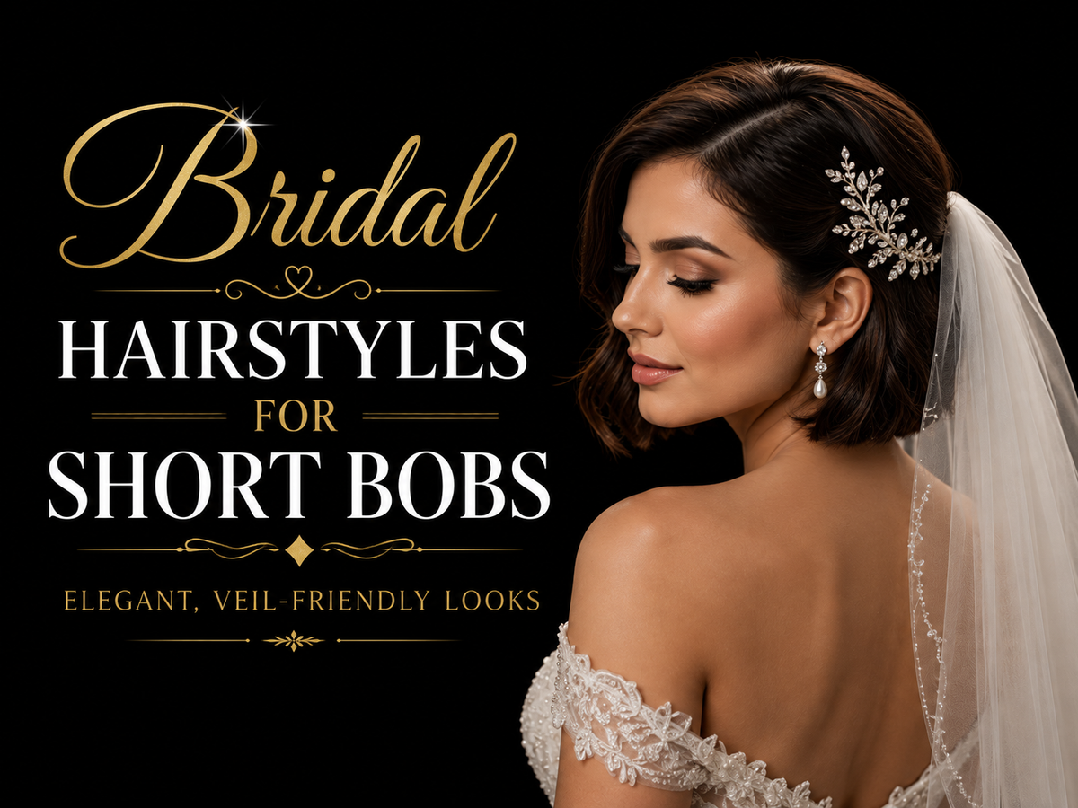 Bridal Hairstyles for Short Bobs: Elegant, Veil-Friendly Looks