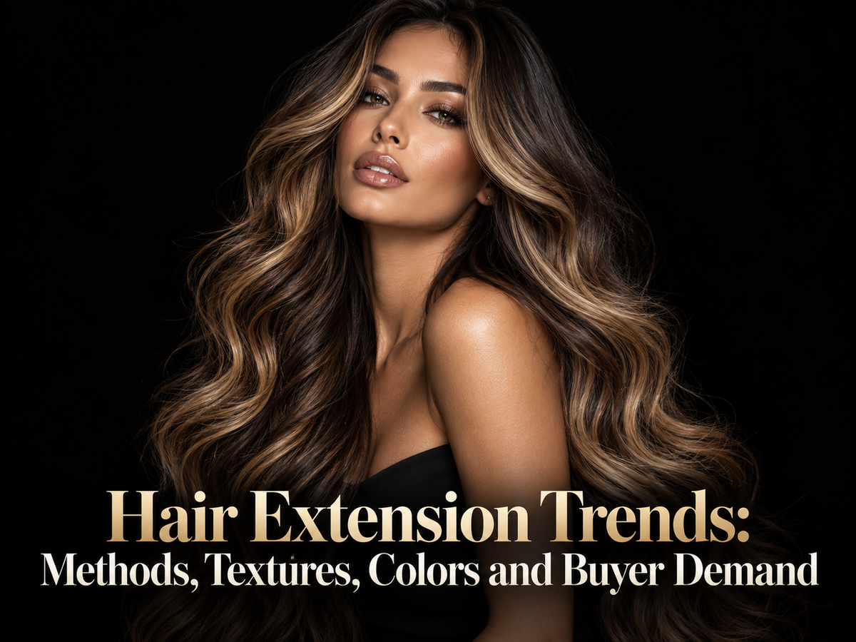 Hair Extension Trends: Methods, Textures, Colors and Buyer Demand