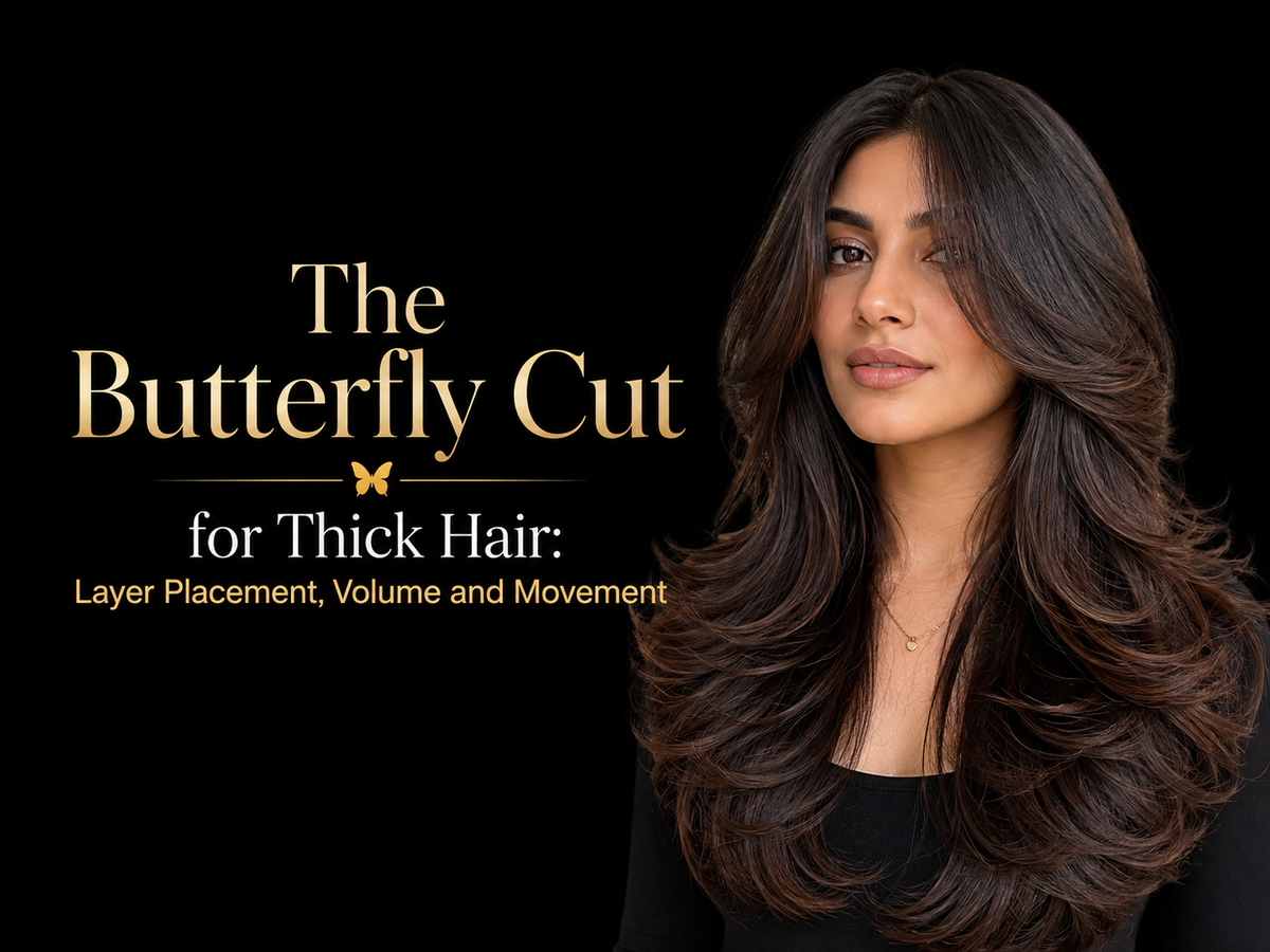 The Butterfly Cut for Thick Hair: Layer Placement, Volume and Movement
