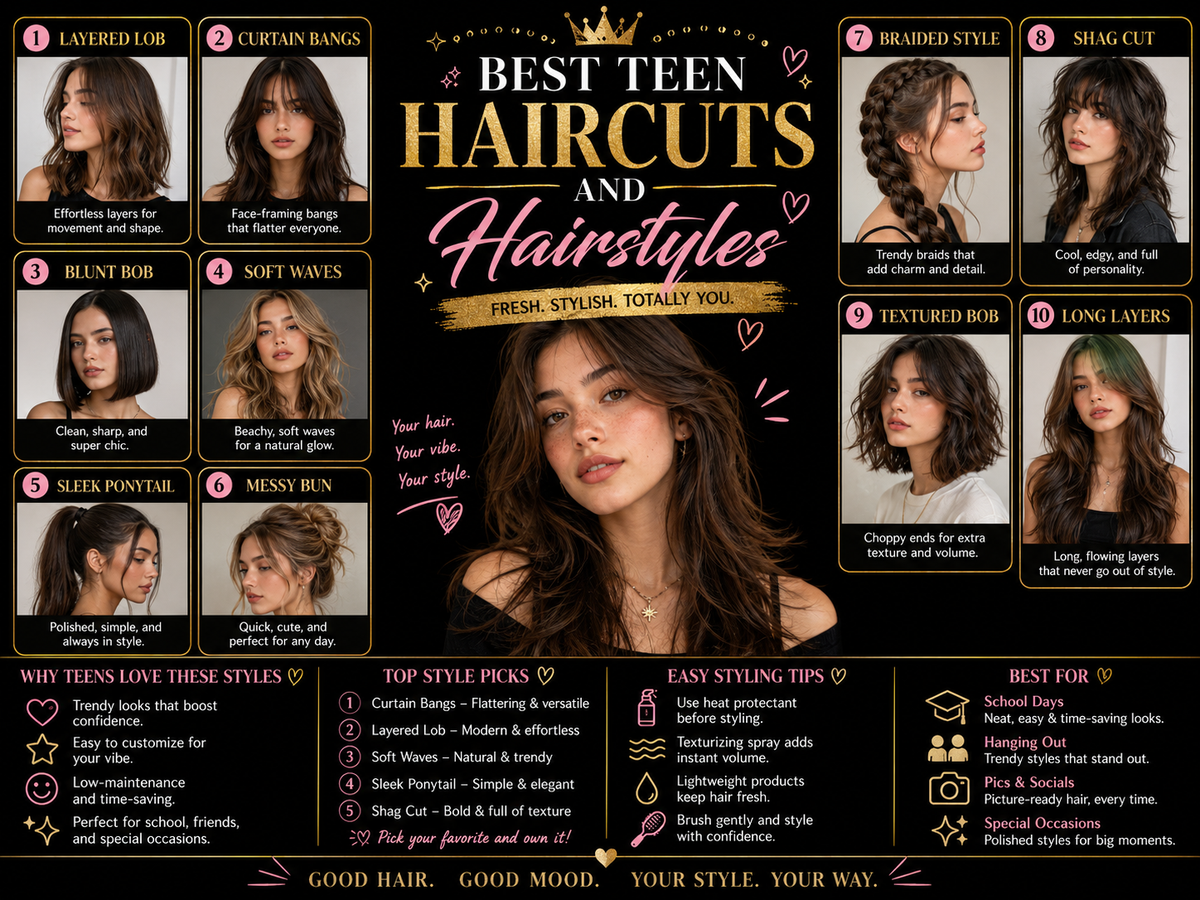 Best Teen Haircuts and Hairstyles