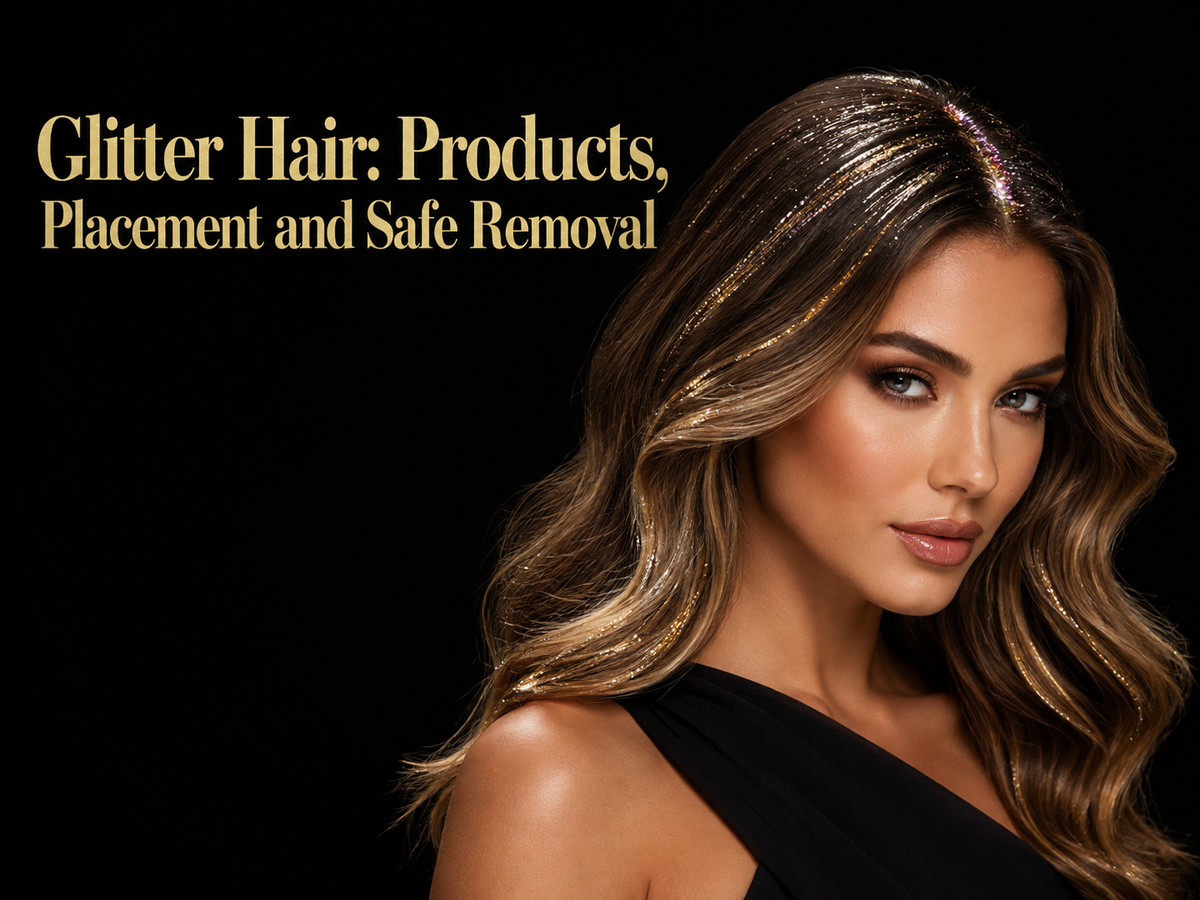 Glitter Hair: Products, Placement and Safe Removal