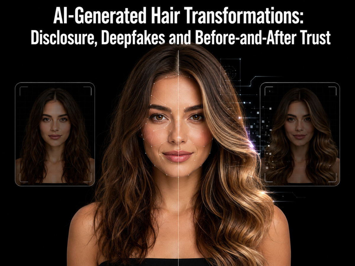 AI-Generated Hair Transformations: Disclosure, Deepfakes and Before-and-After Trust