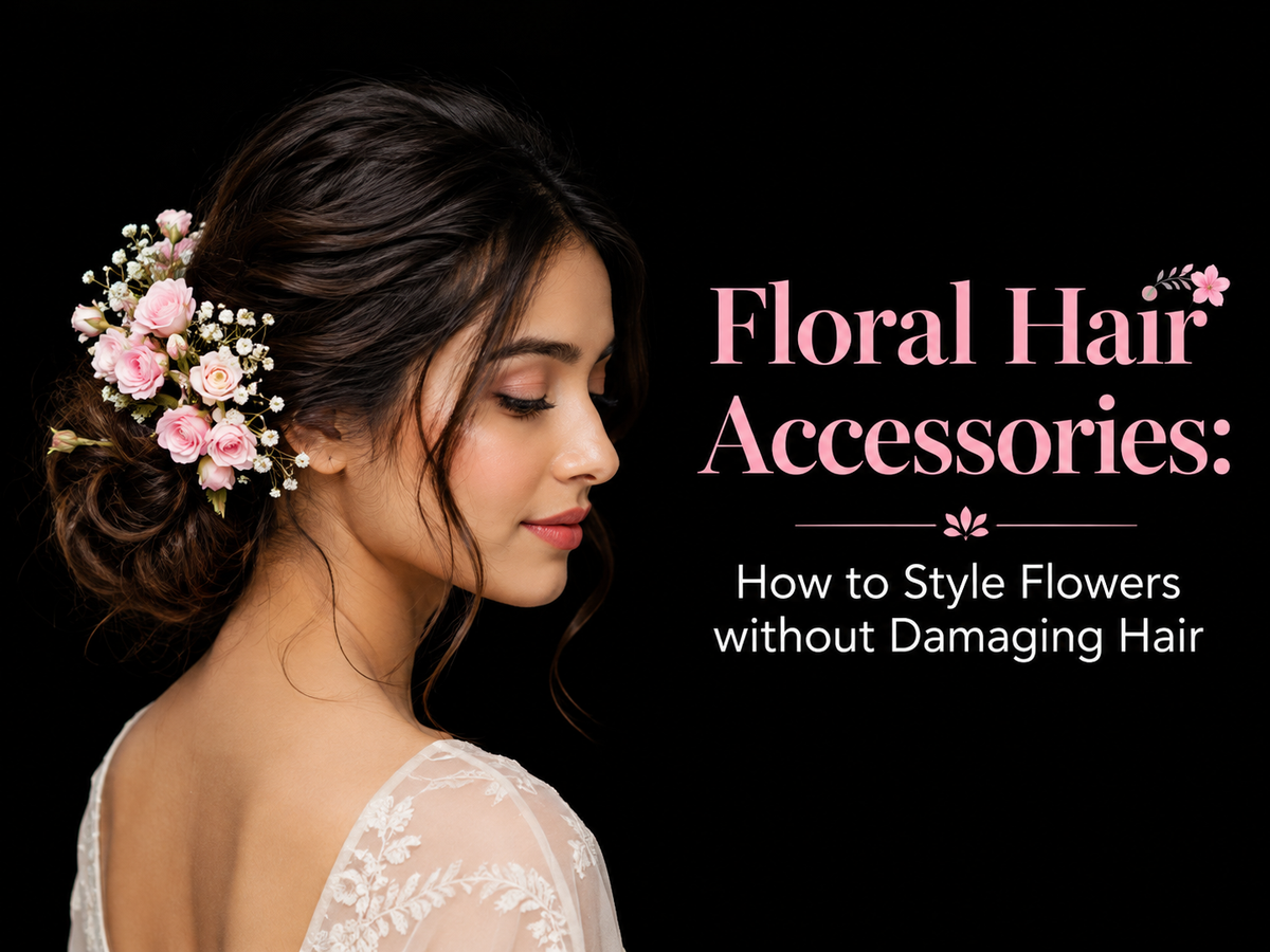 Floral Hair Accessories: How to Style Flowers without Damaging Hair
