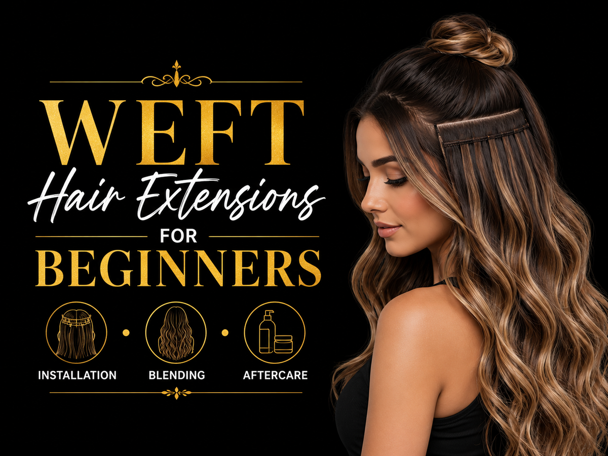 Weft Hair Extensions for Beginners: Installation, Blending and Aftercare