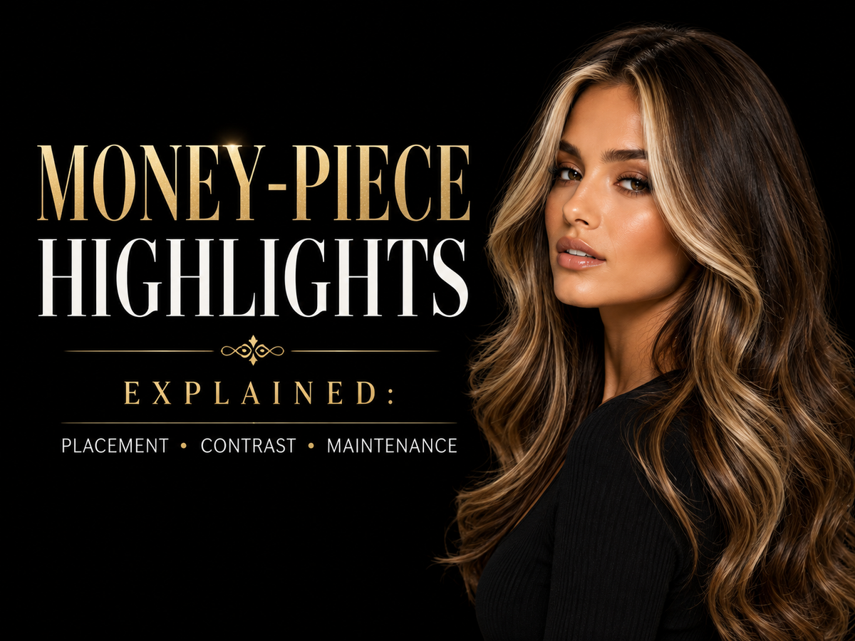 Money-Piece Highlights Explained: Placement, Contrast and Maintenance