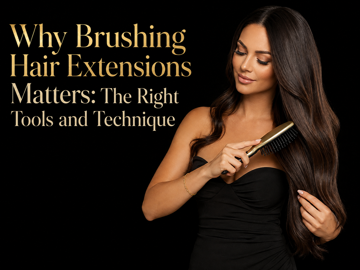 Why Brushing Hair Extensions Matters: The Right Tools and Technique