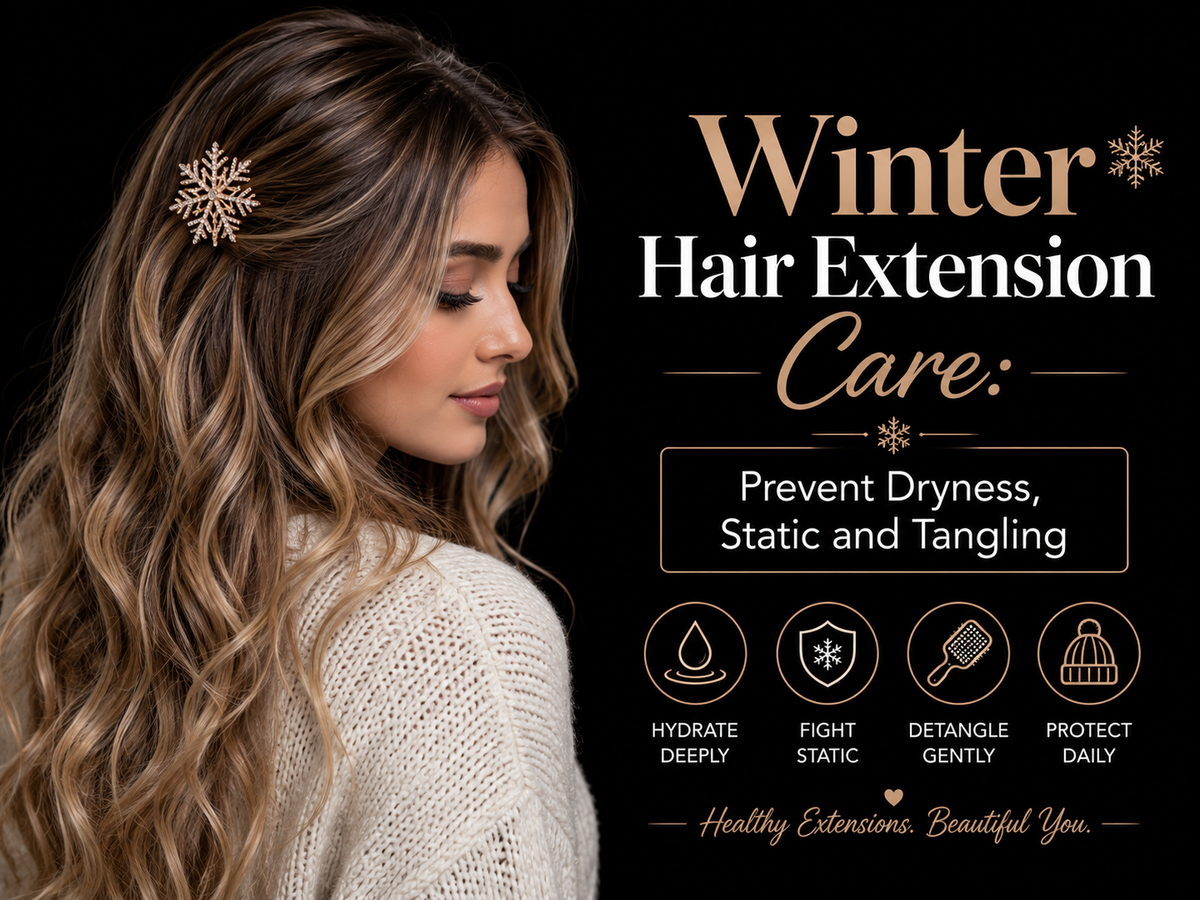 Winter Hair Extension Care: Prevent Dryness, Static and Tangling