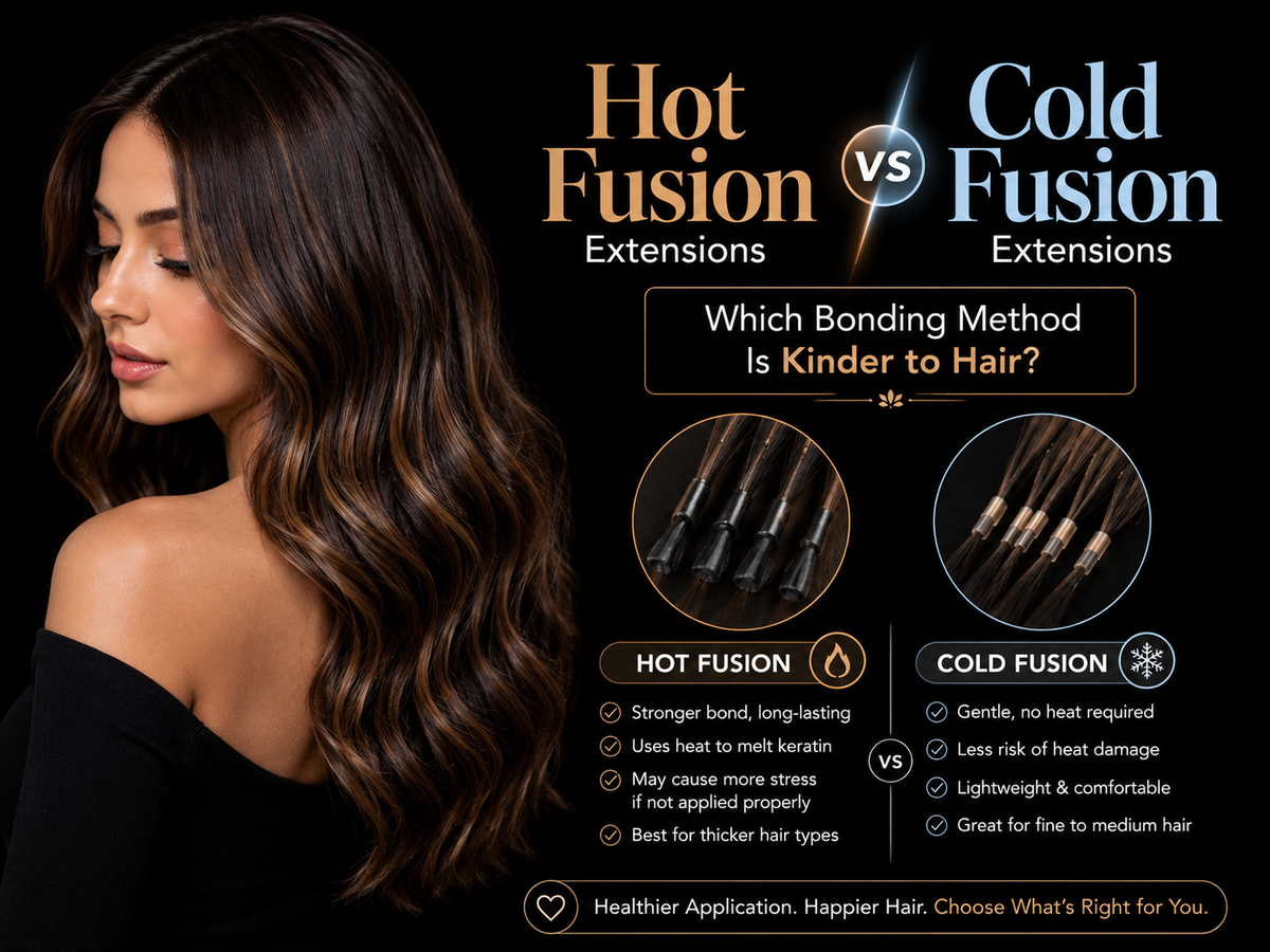 Hot Fusion vs Cold Fusion Extensions: Which Bonding Method Is Kinder to Hair