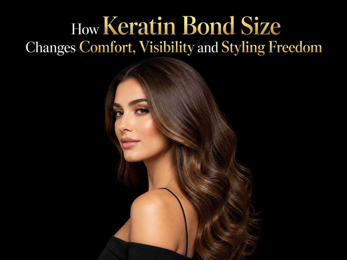 How Keratin Bond Size Changes Comfort, Visibility and Styling Freedom