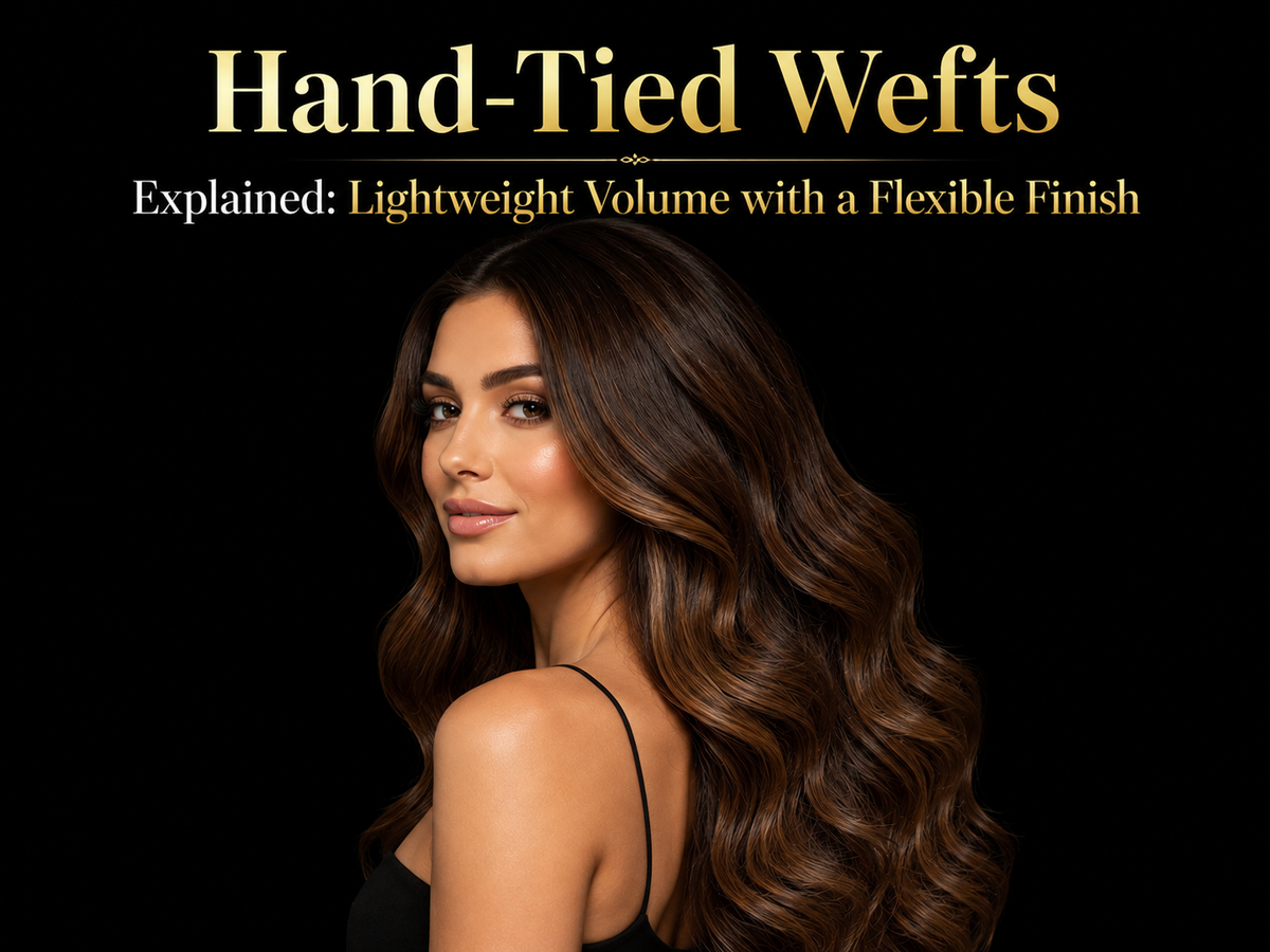 Hand-Tied Wefts Explained: Lightweight Volume with a Flexible Finish