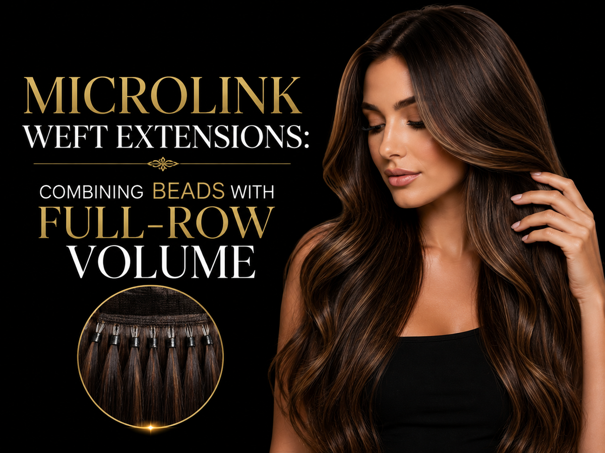 Microlink Weft Extensions: Combining Beads with Full-Row Volume