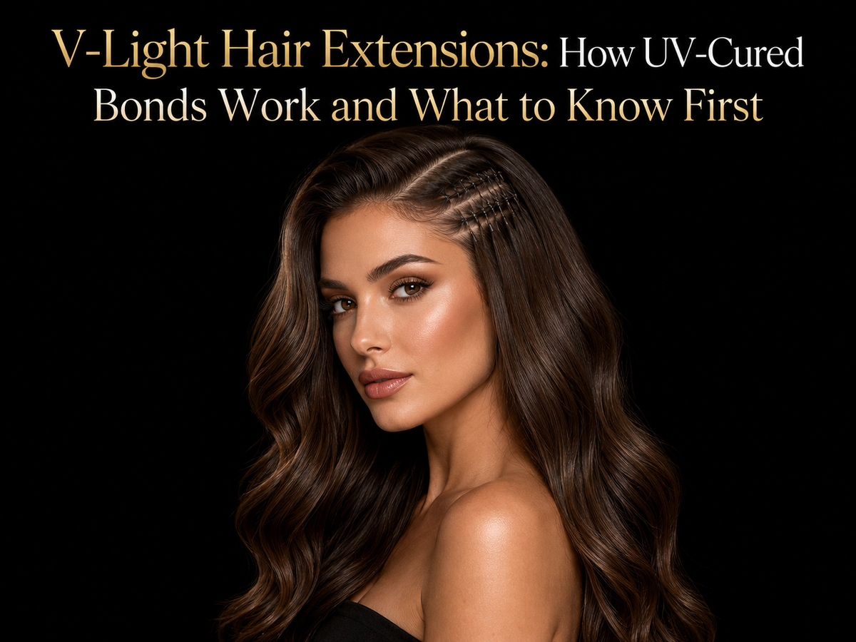 V-Light Hair Extensions: How UV-Cured Bonds Work and What to Know First