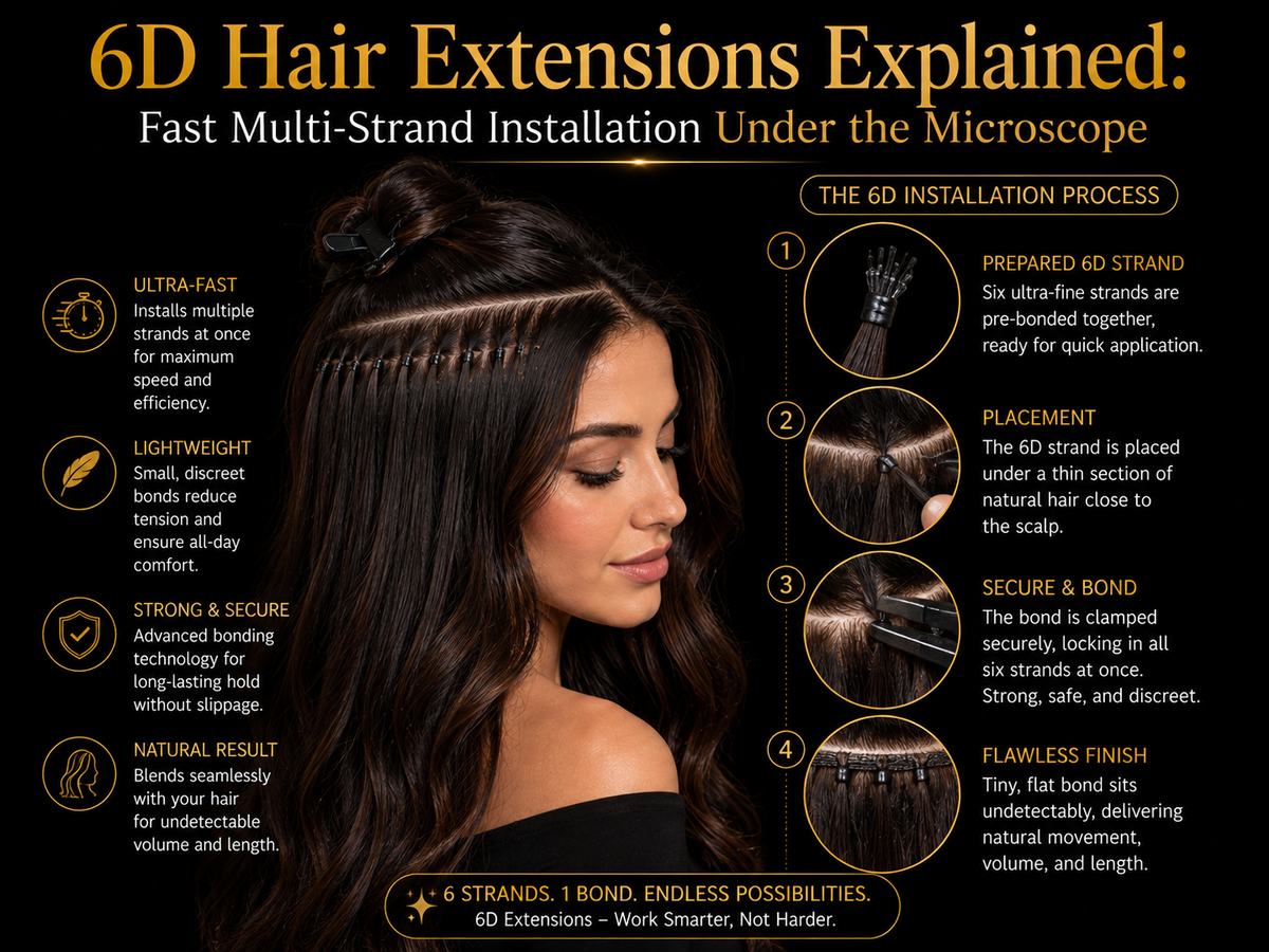 6D Hair Extensions Explained: Fast Multi-Strand Installation Under the Microscope