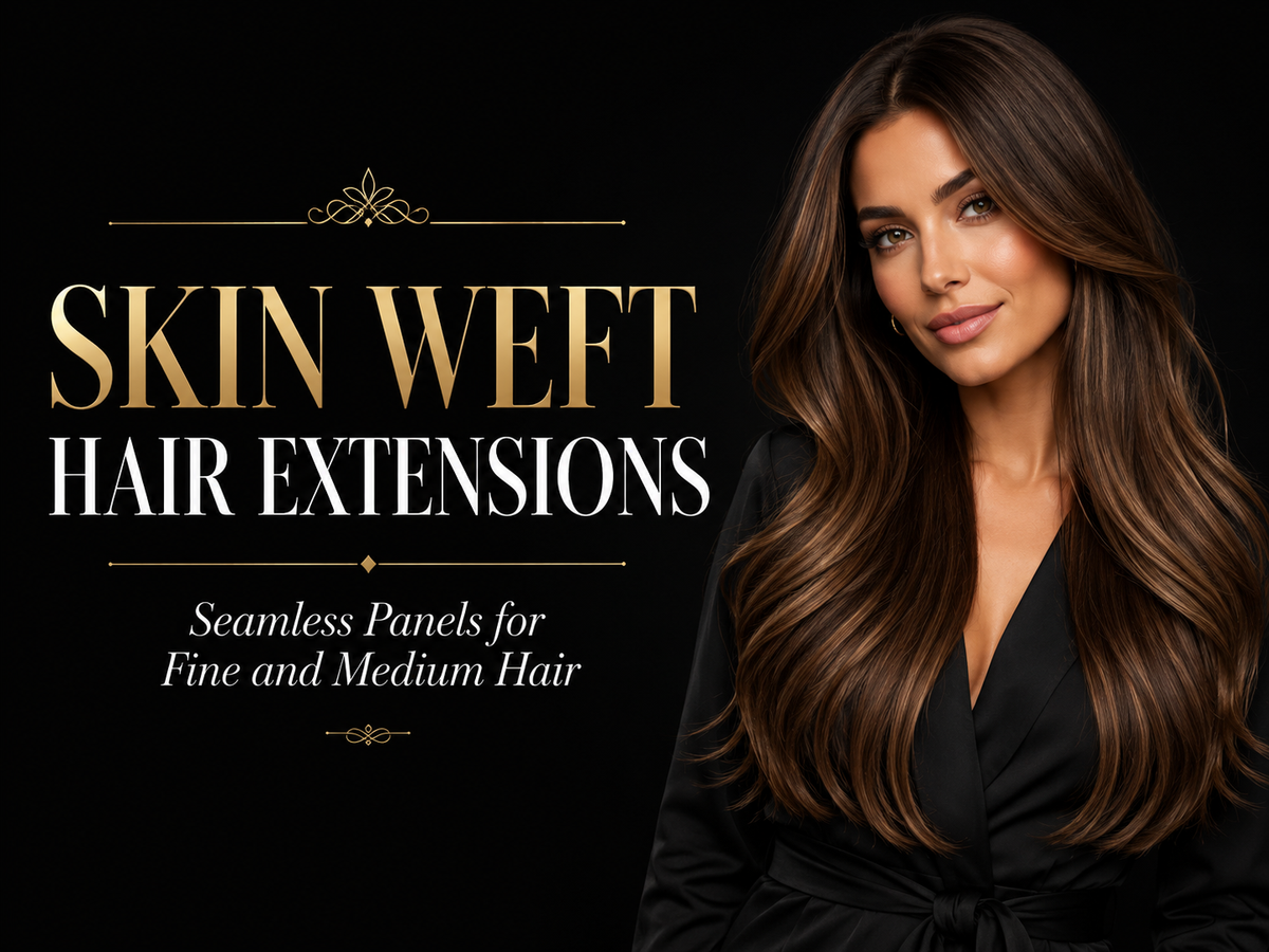 Skin Weft Hair Extensions: Seamless Panels for Fine and Medium Hair