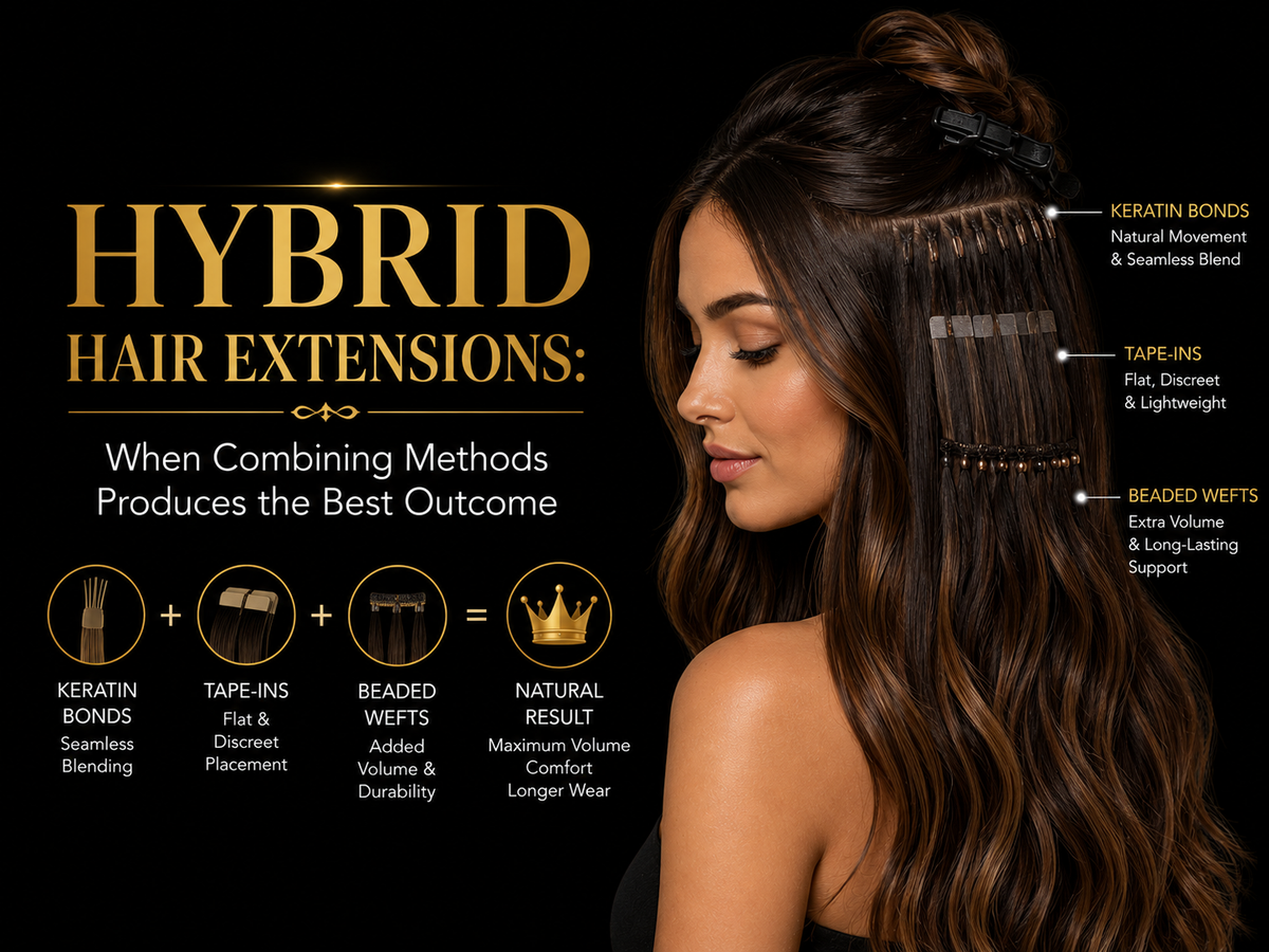 Hybrid Hair Extensions: When Combining Methods Produces the Best Outcome