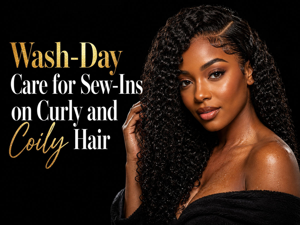 Wash-Day Care for Sew-Ins on Curly and Coily Hair