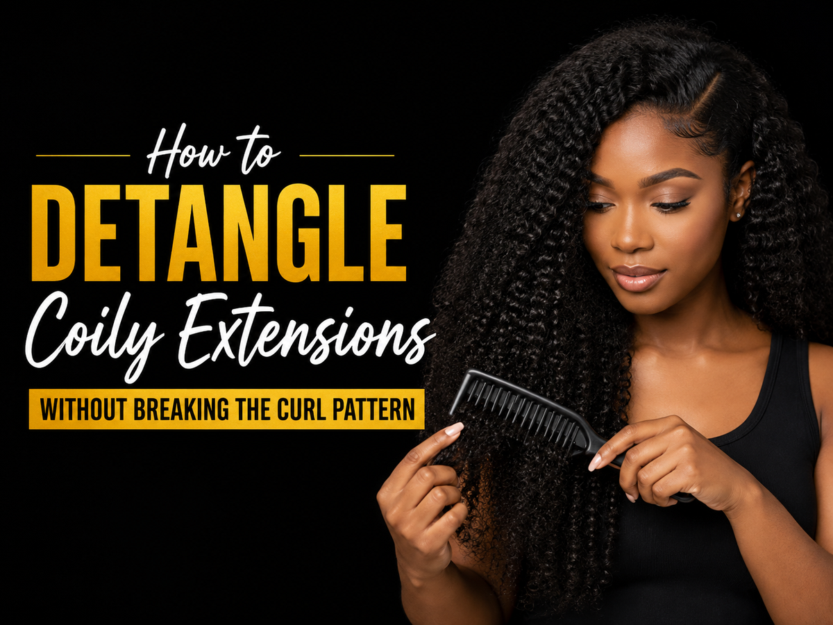 How to Detangle Coily Extensions Without Breaking the Curl Pattern