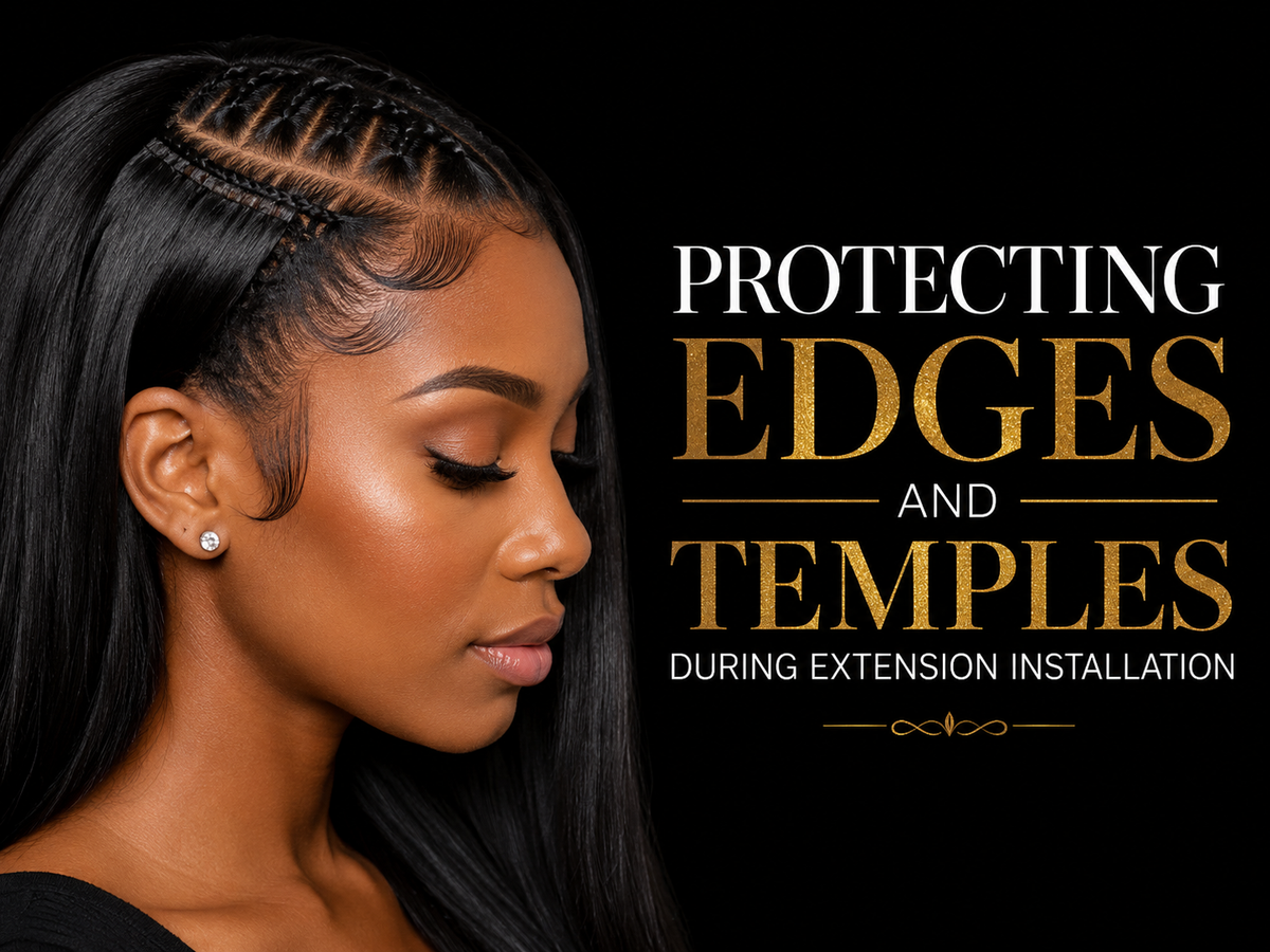 Protecting Edges and Temples During Extension Installation