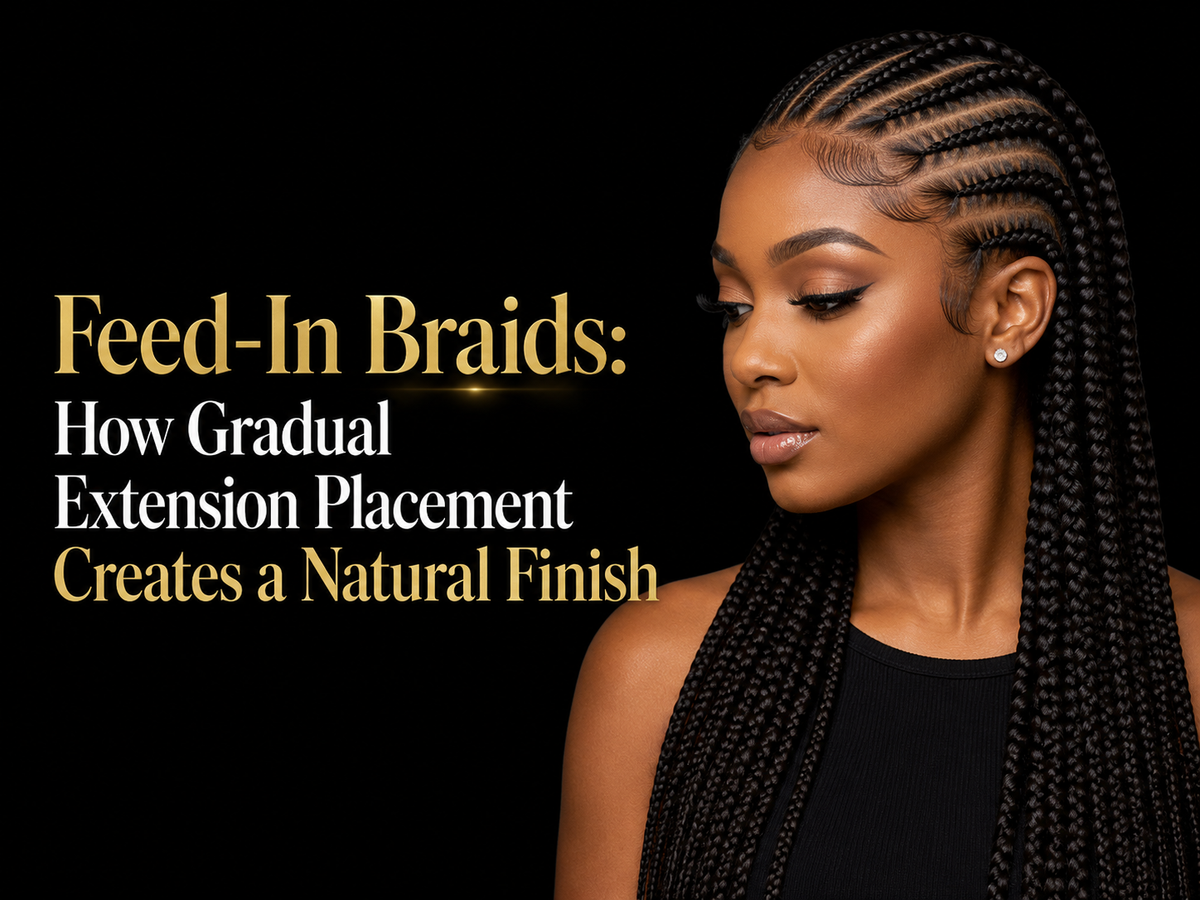 Feed-In Braids: How Gradual Extension Placement Creates a Natural Finish