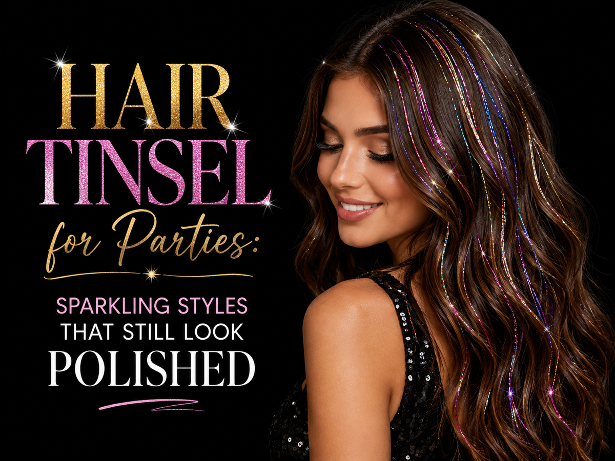 Hair Tinsel for Parties: Sparkling Styles that Still Look Polished