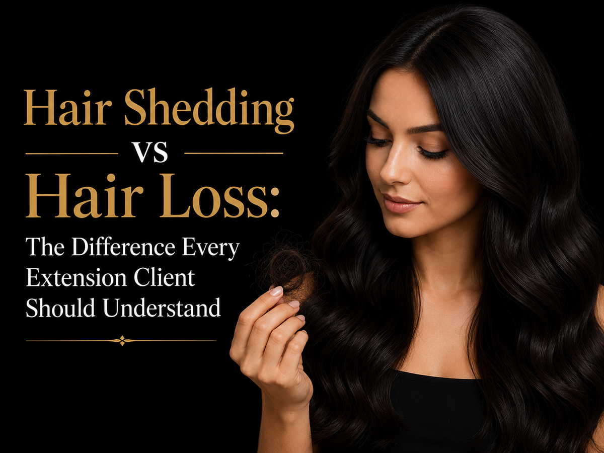Hair Shedding vs Hair Loss: The Difference Every Extension Client Should Understand