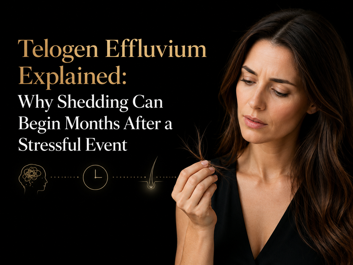 Telogen Effluvium Explained: Why Shedding Can Begin Months After a Stressful Event