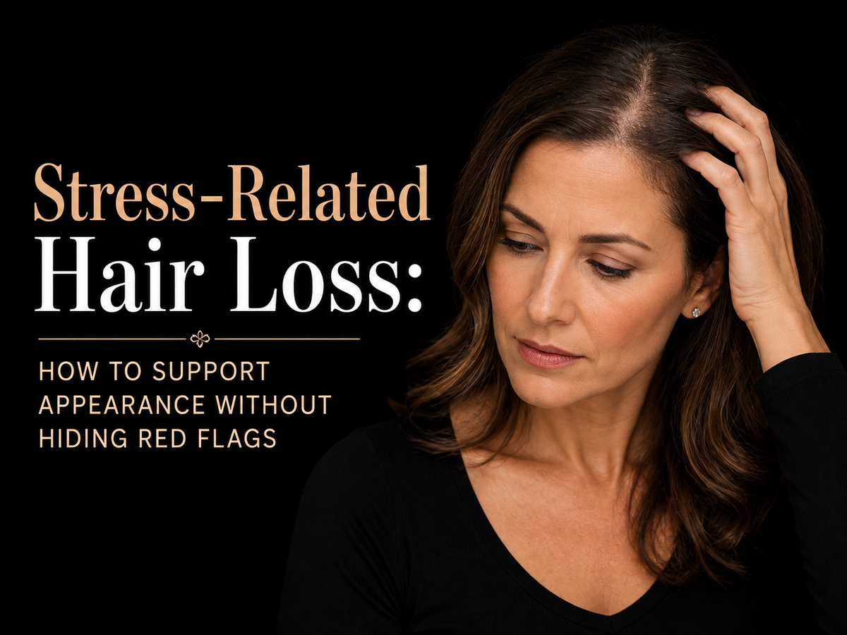 Stress-Related Hair Loss: How to Support Appearance Without Hiding Red Flags