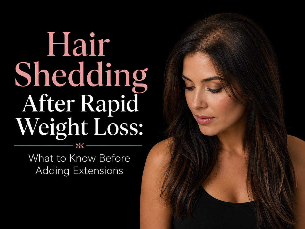 Hair Shedding After Rapid Weight Loss: What to Know Before Adding Extensions