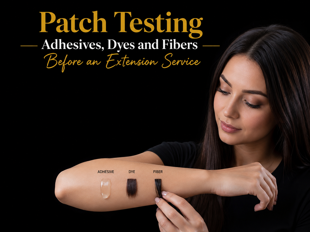 Patch Testing Adhesives, Dyes and Fibers Before an Extension Service