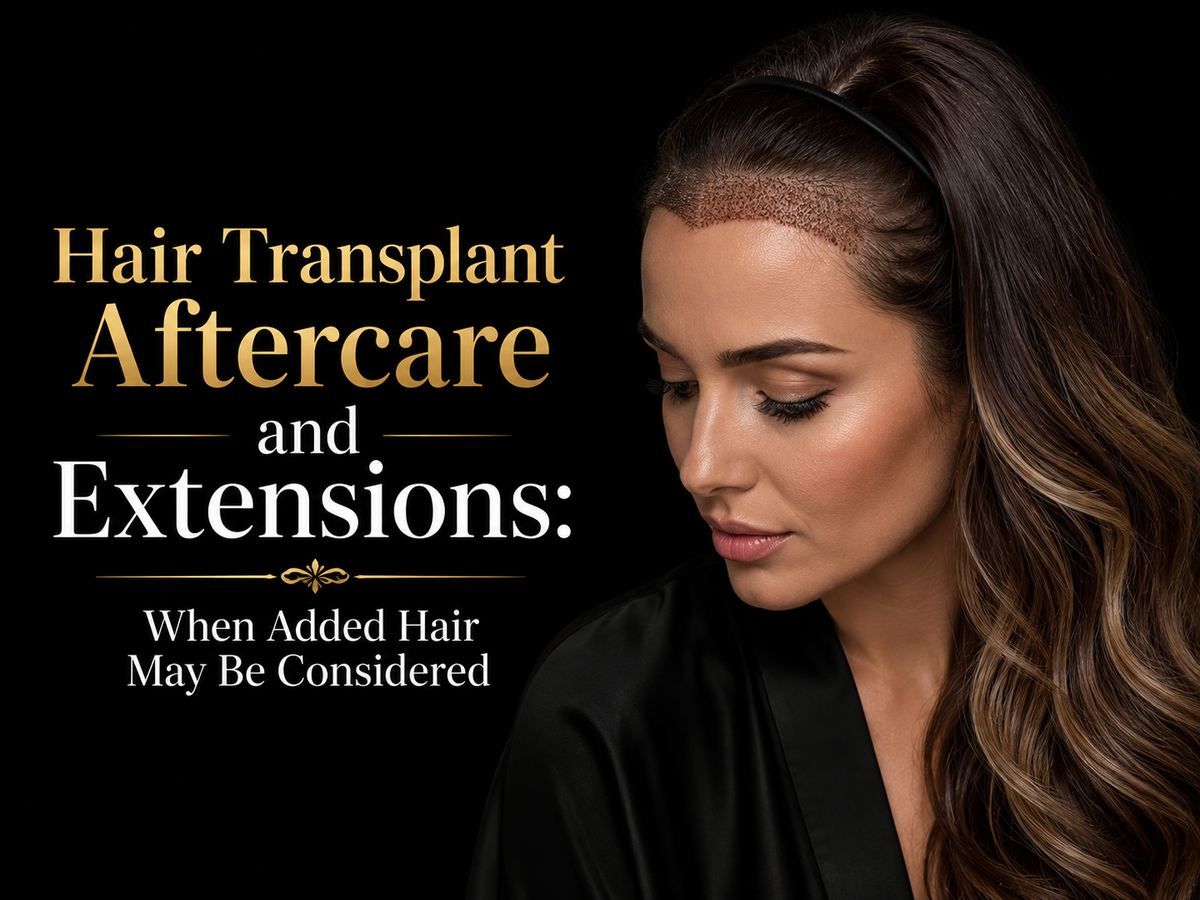 Hair Transplant Aftercare and Extensions: When Added Hair May Be Considered