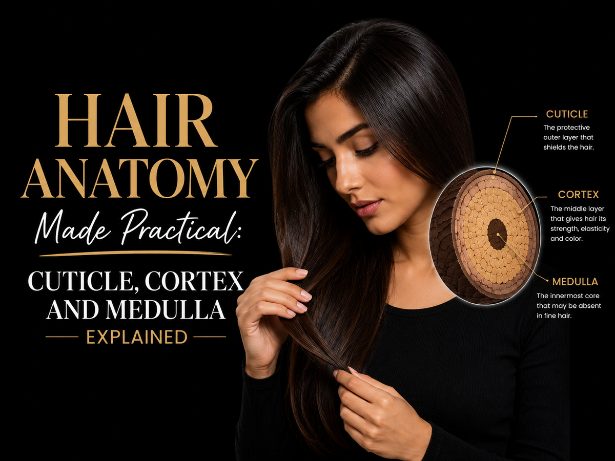 Hair Anatomy Made Practical: Cuticle, Cortex and Medulla Explained