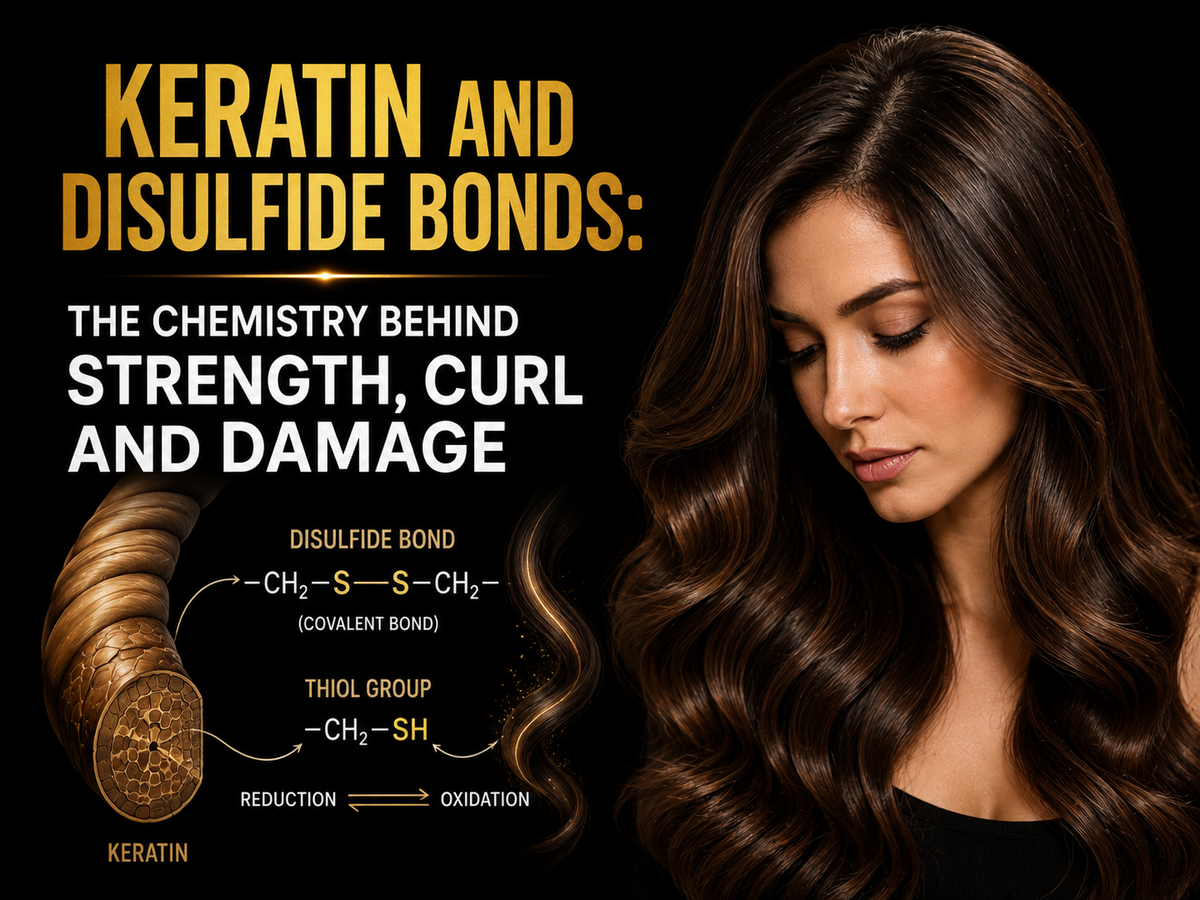 Keratin and Disulfide Bonds: The Chemistry Behind Strength, Curl and Damage