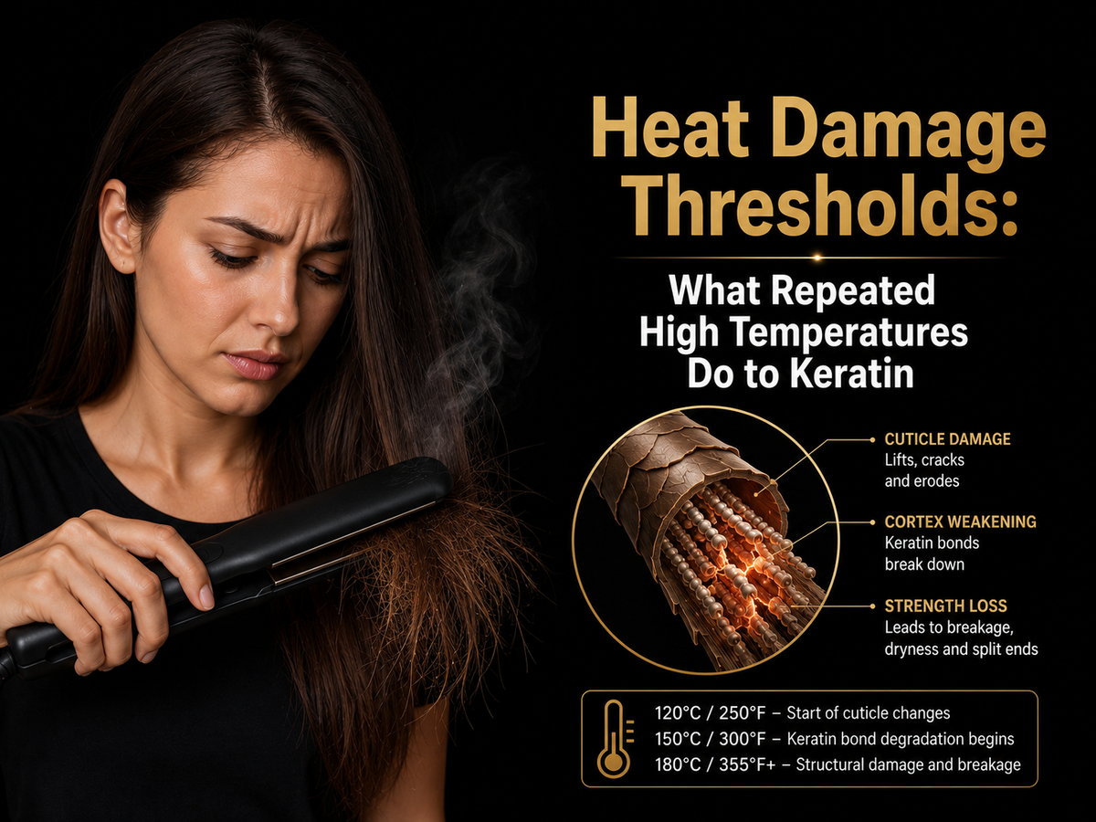 Heat Damage Thresholds: What Repeated High Temperatures Do to Keratin