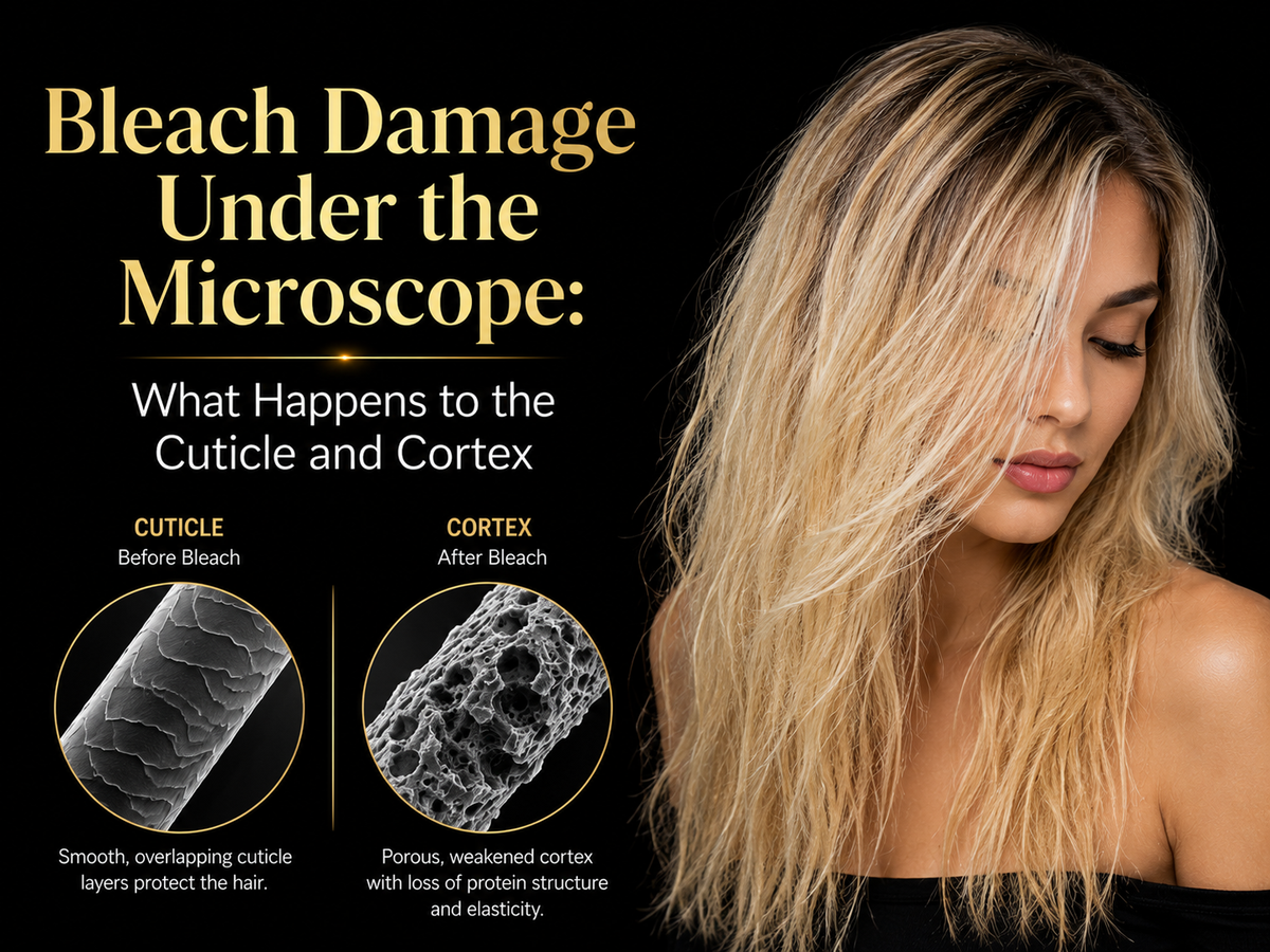 Bleach Damage Under the Microscope: What Happens to the Cuticle and Cortex