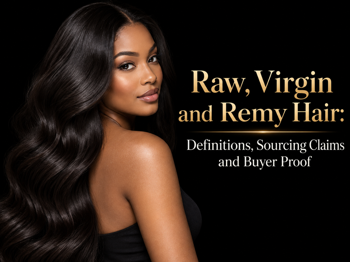 Raw, Virgin and Remy Hair: Definitions, Sourcing Claims and Buyer Proof