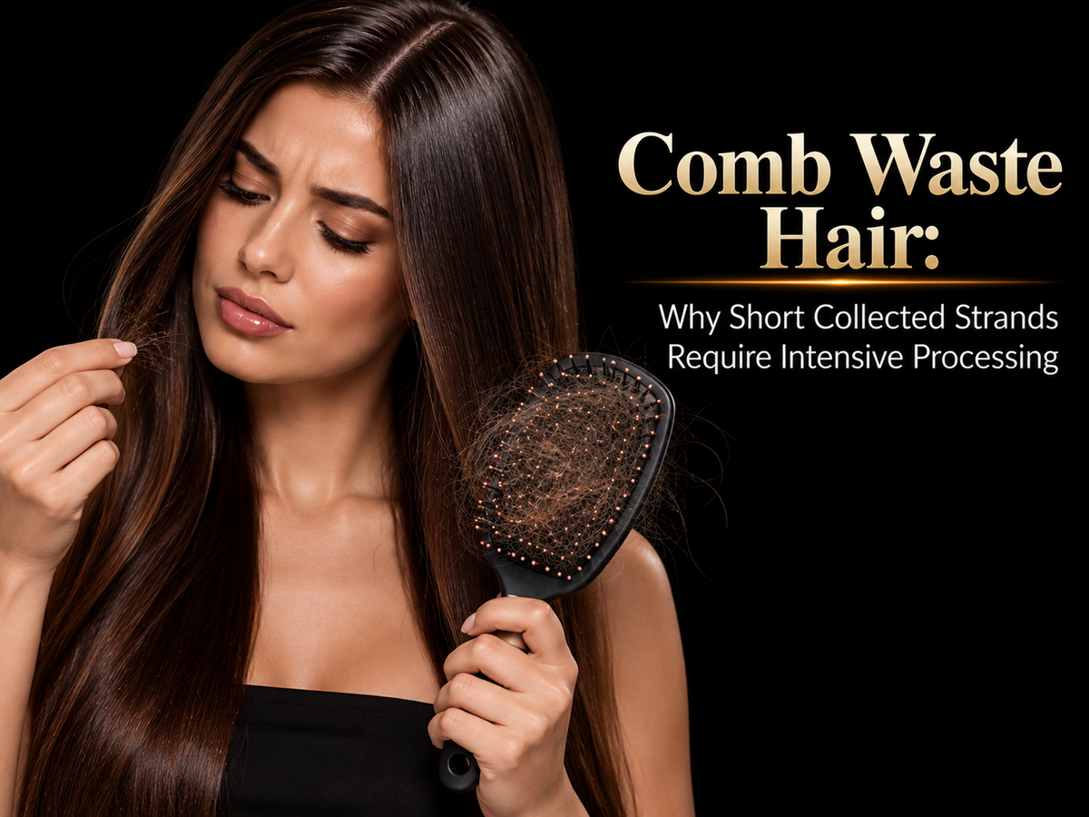 Comb Waste Hair: Why Short Collected Strands Require Intensive Processing