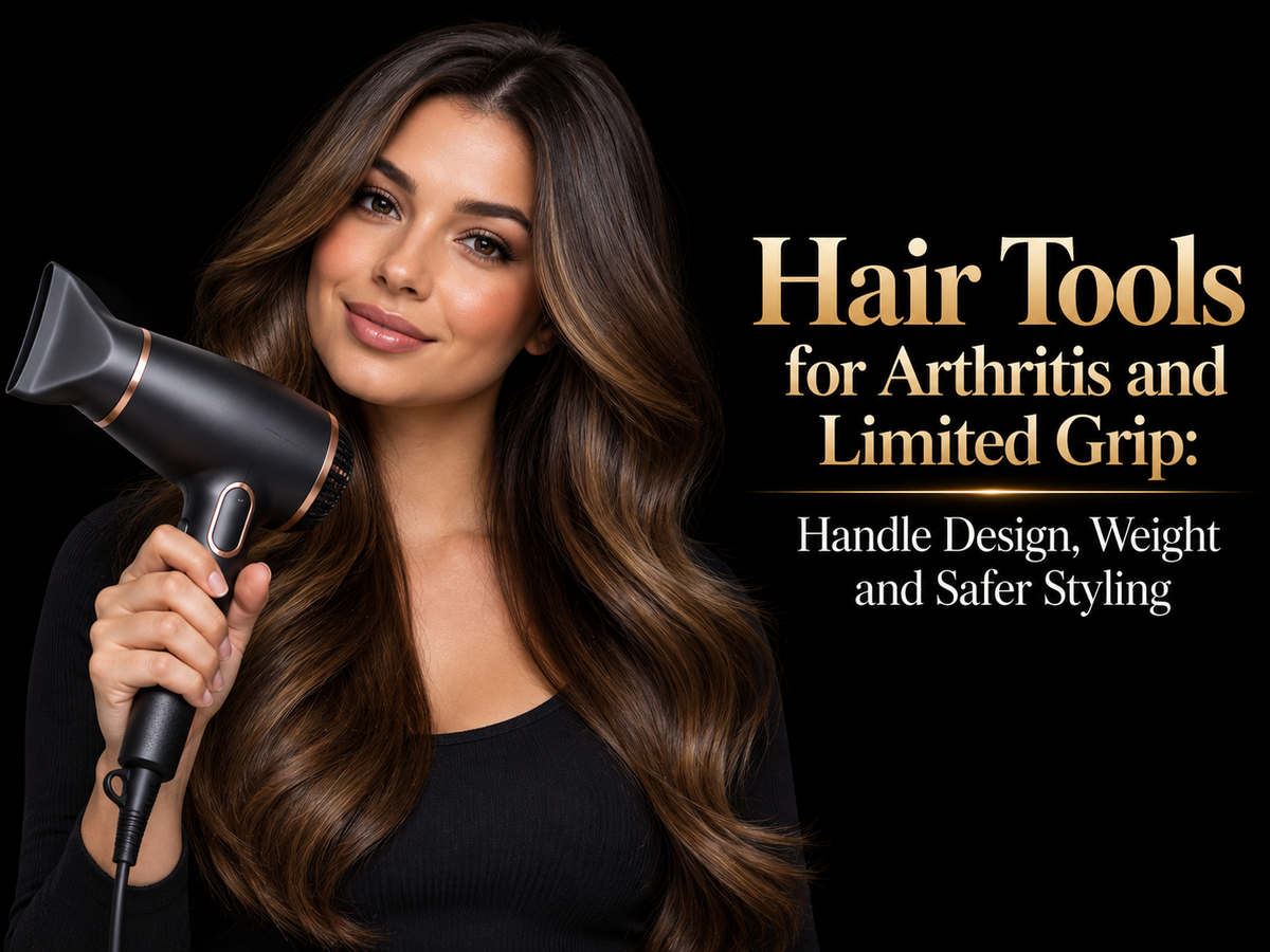 Hair Tools for Arthritis and Limited Grip: Handle Design, Weight and Safer Styling