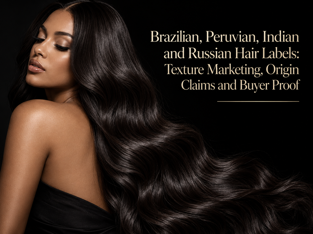 Brazilian, Peruvian, Indian and Russian Hair Labels: Texture Marketing, Origin Claims and Buyer Proof