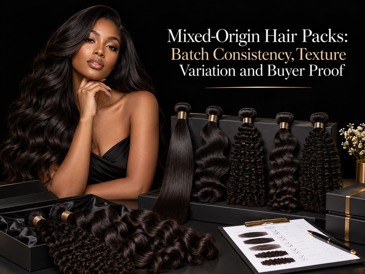 Mixed-Origin Hair Packs: Batch Consistency, Texture Variation and Buyer Proof