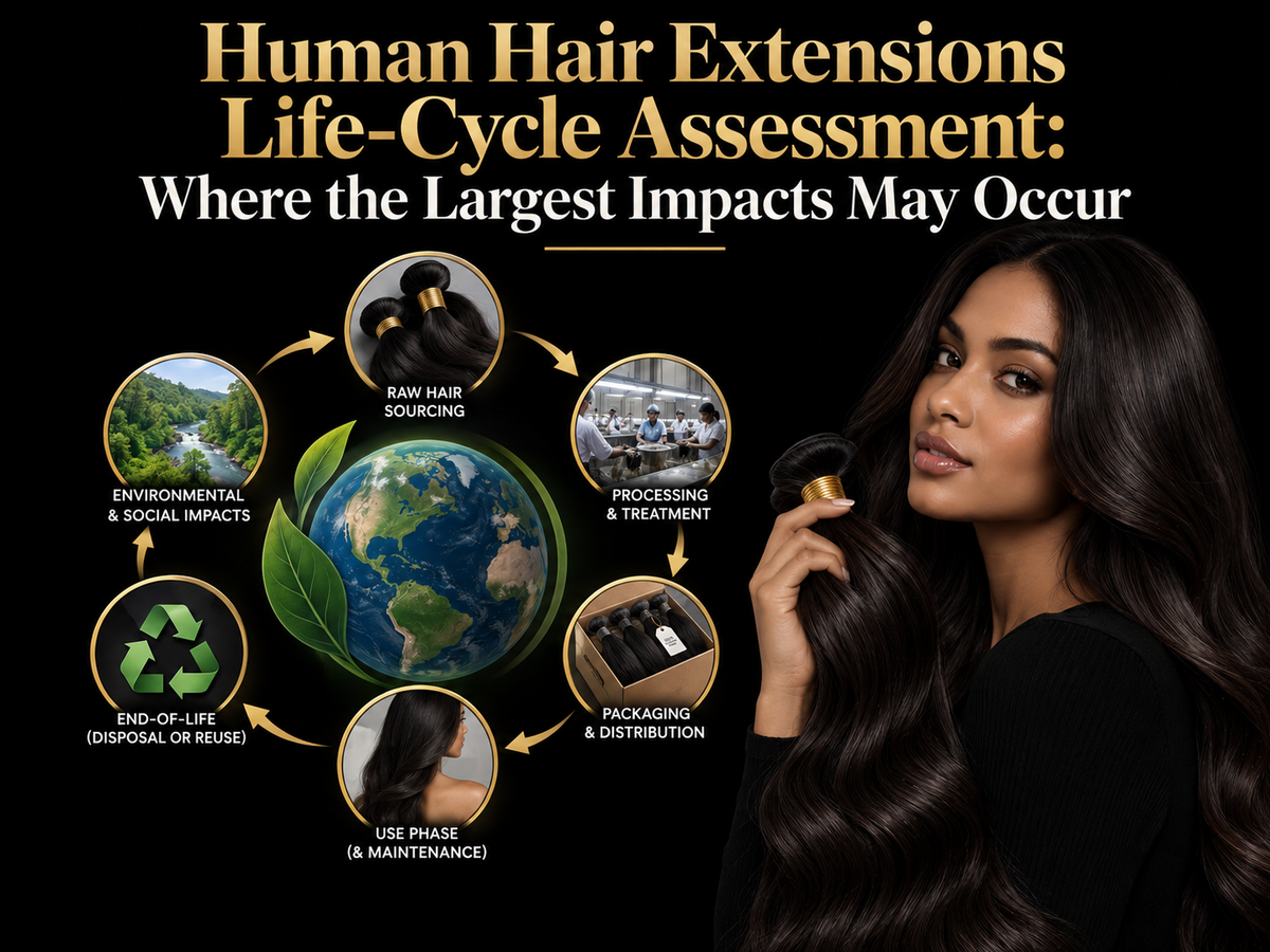 Human Hair Extensions Life-Cycle Assessment: Where the Largest Impacts May Occur