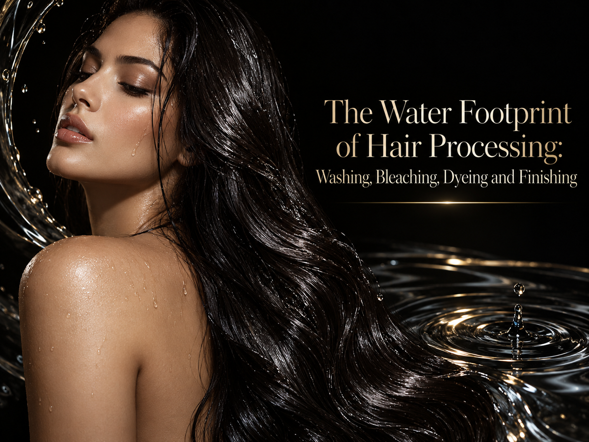 The Water Footprint of Hair Processing: Washing, Bleaching, Dyeing and Finishing