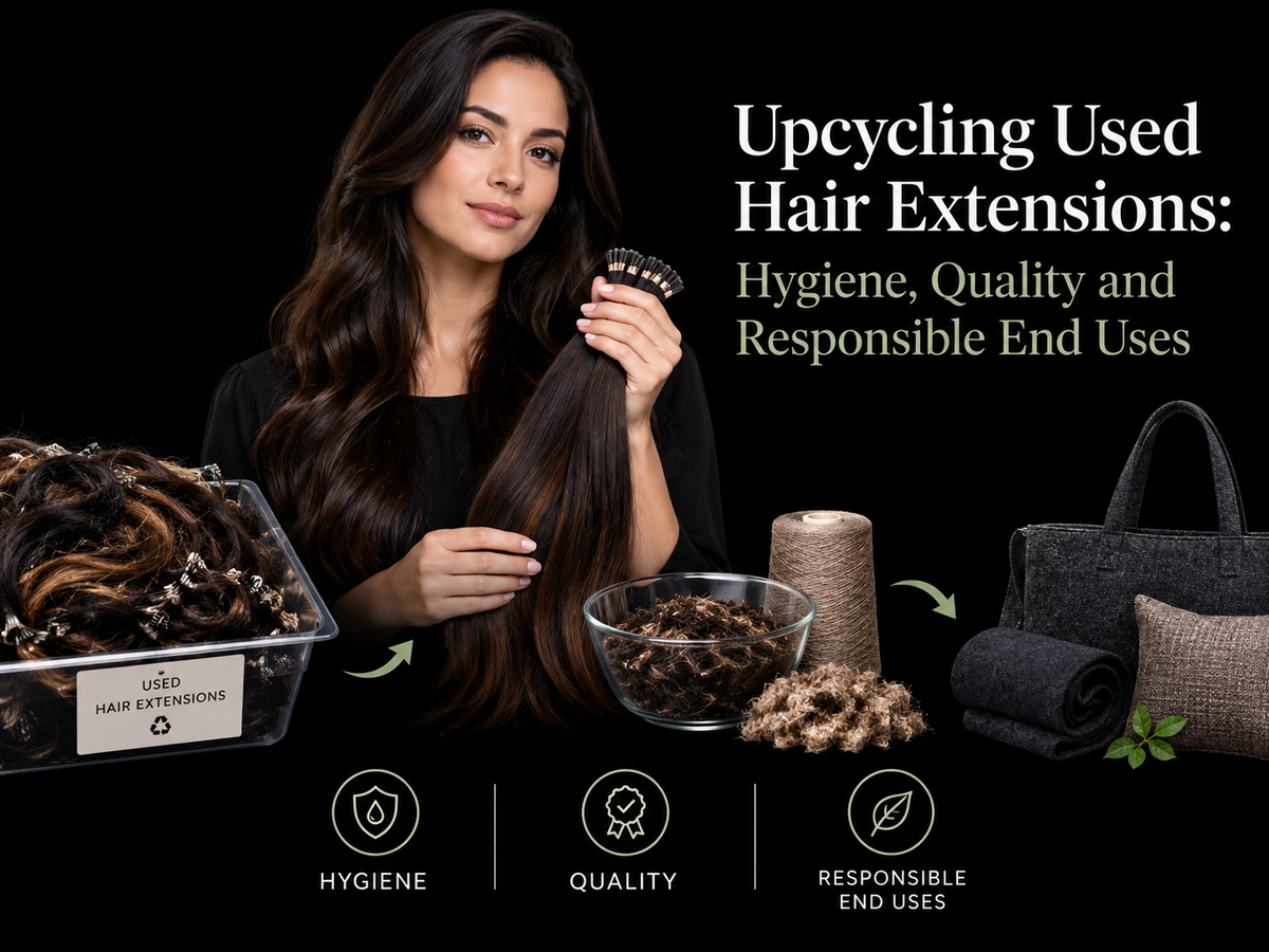 Upcycling Used Hair Extensions: Hygiene, Quality and Responsible End Uses