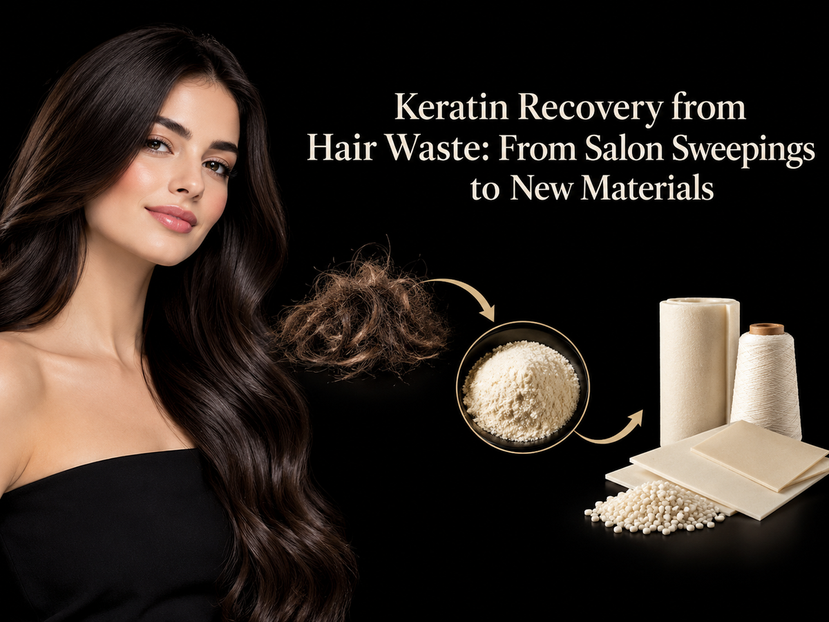Keratin Recovery from Hair Waste: From Salon Sweepings to New Materials