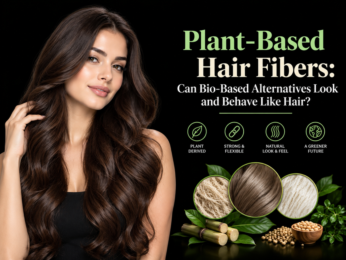 Plant-Based Hair Fibers: Can Bio-Based Alternatives Look and Behave Like Hair?