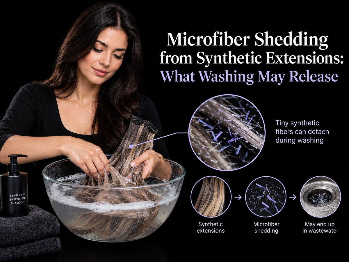 Microfiber Shedding from Synthetic Extensions: What Washing May Release