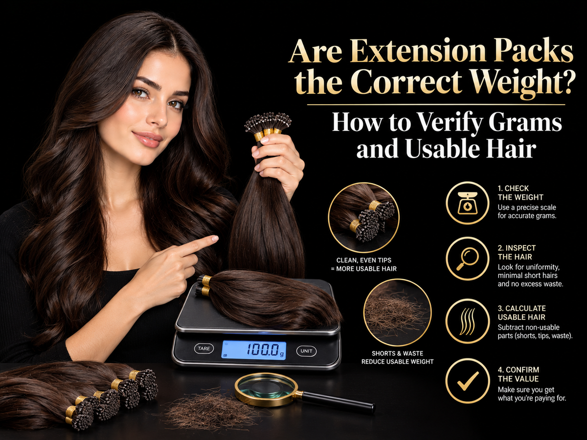 Are Extension Packs the Correct Weight? How to Verify Grams and Usable Hair