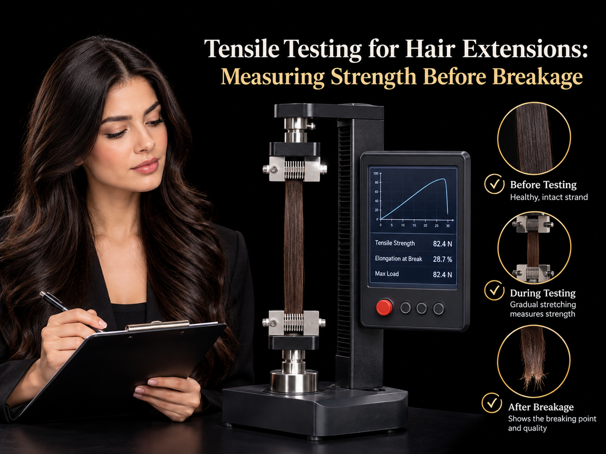 Tensile Testing for Hair Extensions: Measuring Strength Before Breakage